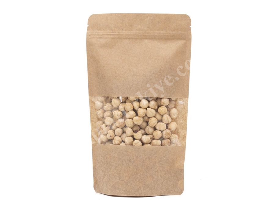 Kraft Doypack Pack With Rectangle Window