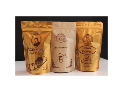 Matte Gold Side Gusset Unprinted Doypack Bag - 0