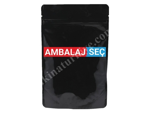 Matte Black Side Gusset Unprinted Doypack Bag