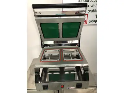 Siegelmaschine mit unabhängigen 2 verschiedenen Platten 23x18 cm