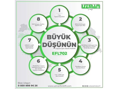 80Volt/820Amper 8 Saat Kesintisiz Kullanım 7 Ton - 2