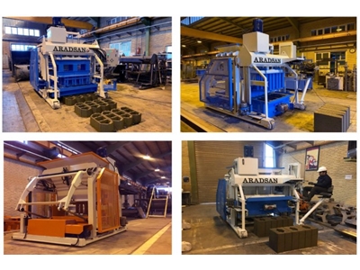 900-1400 Pcs / H Hydraulic And Movable Concrete Border Machine - 1