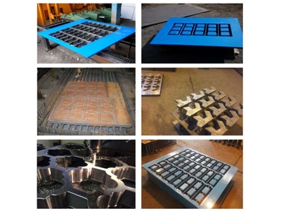 300x350x150 mm Semi Automatic Concrete Briquette Cobblestone Machine - 1