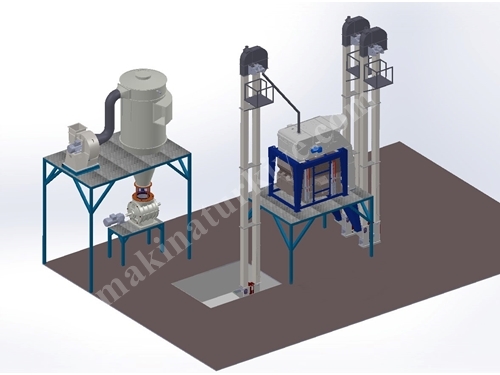 Séparateur de déchets pour le nettoyage des céréales de 80 à 150 tonnes/heure