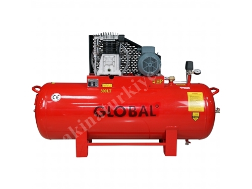 4 Hp ( 300 Litre ) Çift Kademe Pistonlu Kompresör