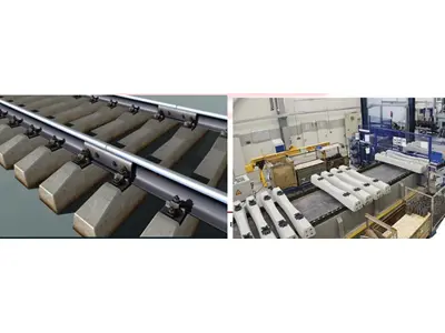 High Volume Concrete Sleeper Production Machine