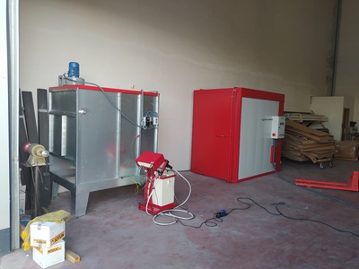 Electric Manual Electrostatic Powder Coating Booth - 2