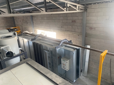 Siklonlu İkiz Tip Elektrostatik Toz Boya Kabini - 12