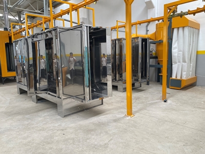 Electric Twin Type Electrostatic Powder Coating Booth - 0