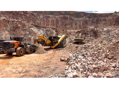 150-250 Ton / Stunde Raupen-Hammerbrecher-Anlage - 4