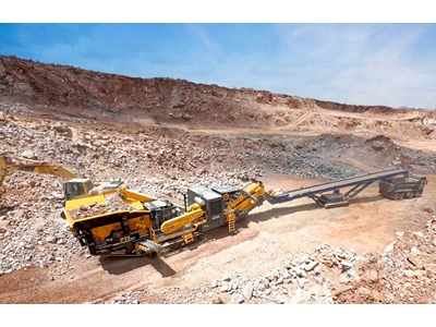 150-250 Ton / Stunde Raupen-Hammerbrecher-Anlage - 10