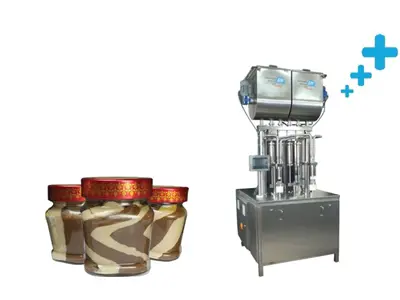 Dual Color Plus Tray Chocolate Filling Machine