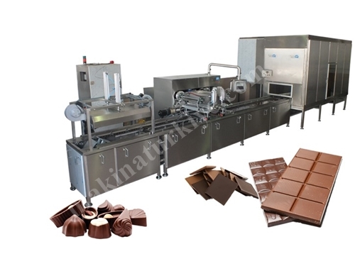 Vollautomatische Schokoladenfüllmaschine mit 14 Formen pro Minute