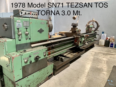 3.0 Mt. Tos Üniversal Torna Tezgahı