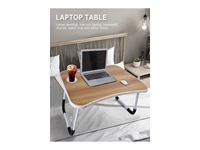 Hodbehod Bamboo Color Bed Sofa Portable Laptop Table - 0