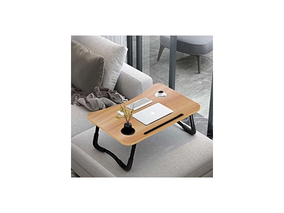 39x59x27 Cm Siyah Bambu Laptop Table - 2