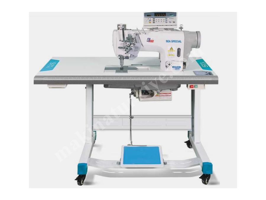 DM 8752-5 Otomatik İplik Kesmeli Çift İğne Düz Dikiş Makinası