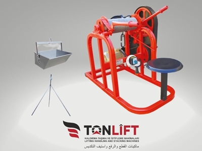 400 Kg Ground Operated Gırgır Construction Crane - 0