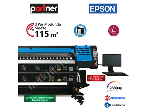 320 cm 3 Kafalı Eko Solvent Baskı Makinası