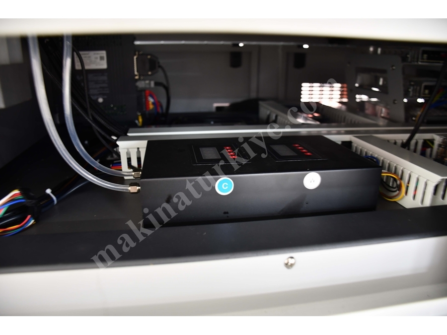 3 Kafalı 100 mm UV Baskı Makinası