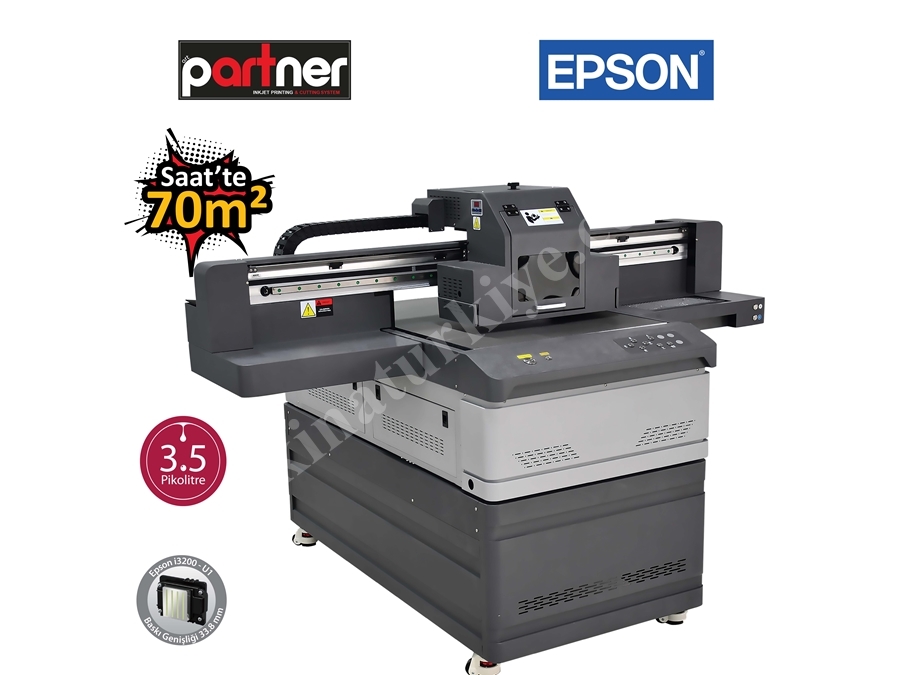3 Kafalı 100 mm UV Baskı Makinası