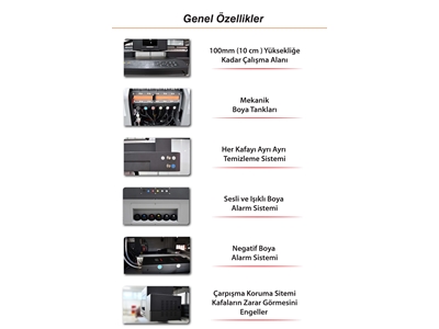 3 Kafalı 100 mm UV Baskı Makinası - 3