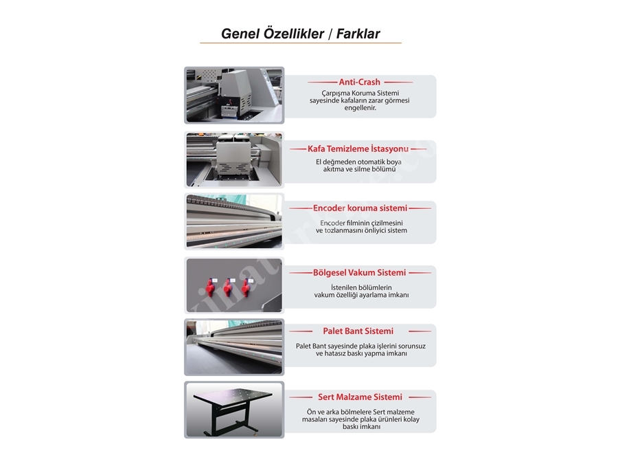 Hybrid 4 Kafalı UV Baskı Makinası