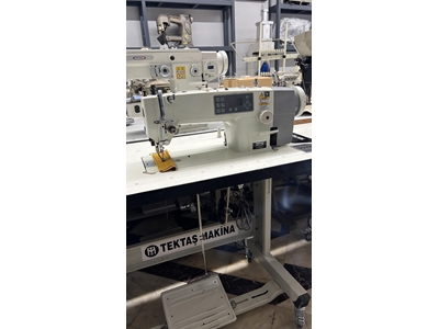 Einzel-Nadel-elektronische Lederauspolsterungs-Doppelschlupf-Ledernähmaschine - 2