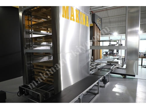 600 Paket / Saat Tam Otomatik Paletleme Makinası 