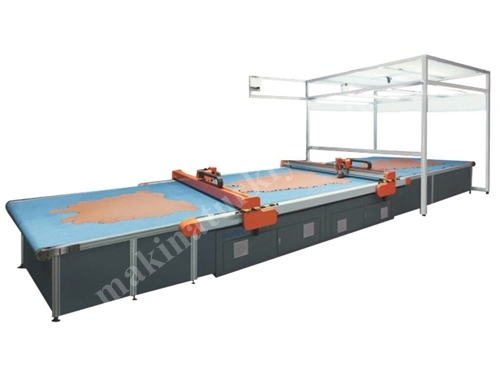Çift Kafa Cnc Orjinal Deri Kesim Makinası