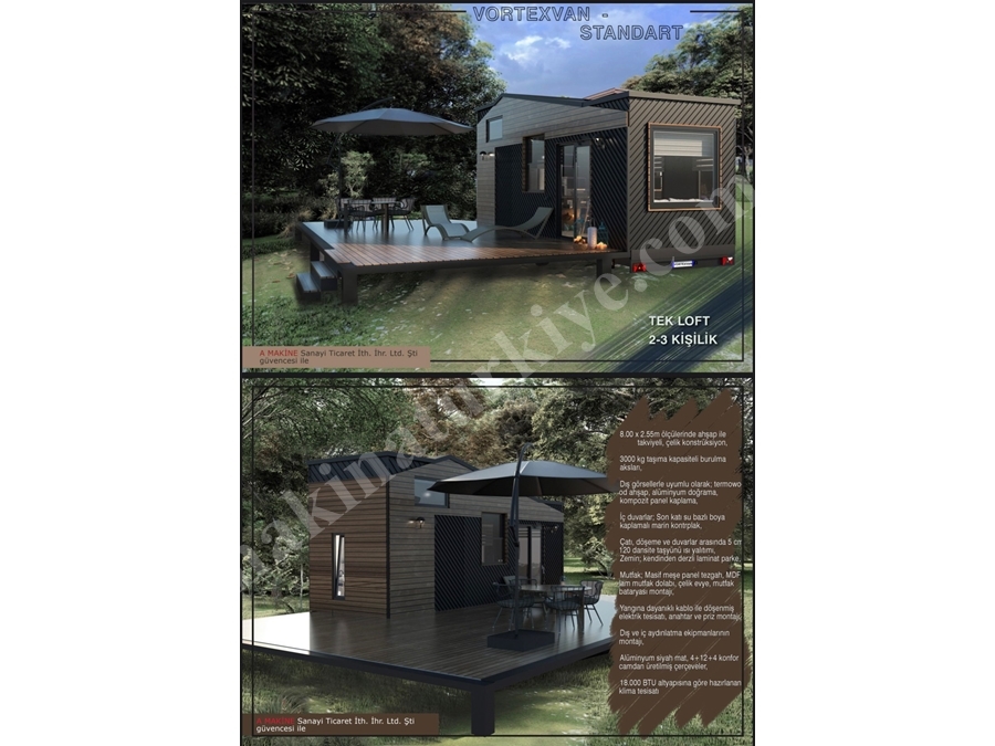 8 Metre Taşınabilir Tiny House