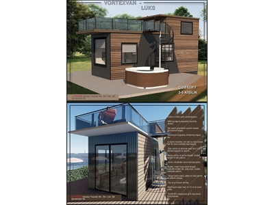 8 Metre Taşınabilir Lüks Tiny House - 0