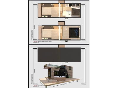 8 Metre Taşınabilir Lüks Tiny House - 2