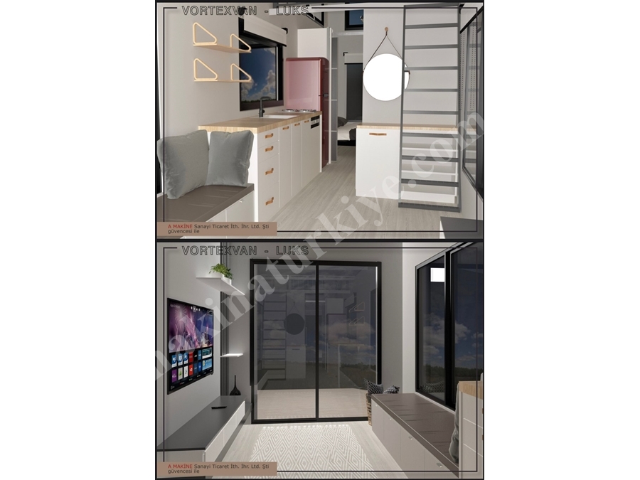8 Metre Taşınabilir Lüks Tiny House