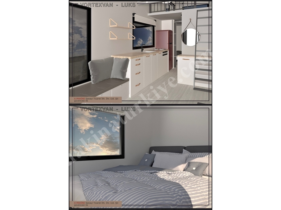 8 Metre Taşınabilir Lüks Tiny House