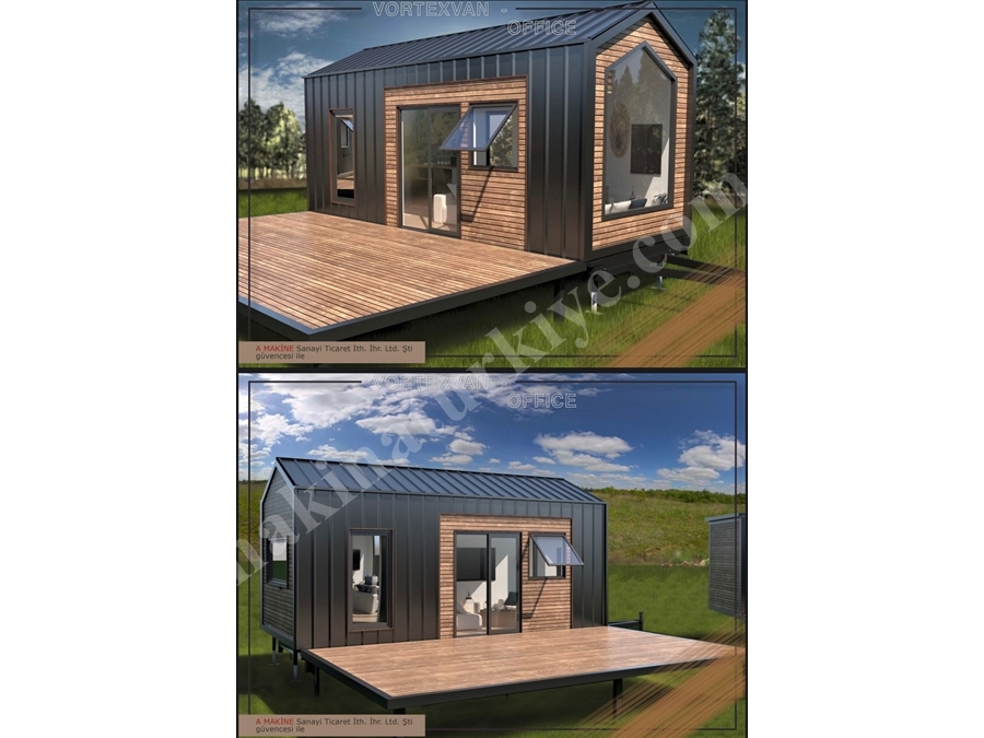 7 - 10 Metre Taşınabilir Office Tip Tiny House