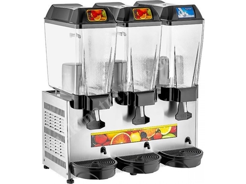 60 Litre Üçlü Şerbet Ayran Meşrubat Soğutucu