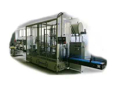 1-10 Ton / Saat Lineer Flowmetreli Bidon Otomatik Sıvı Dolum Makinası