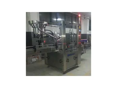 Machine de capsulage à vis de col incliné de 50 à 60 pièces/minute