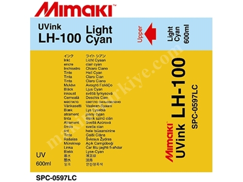 600Ml Pack Light Cyan Uv Printing Ink