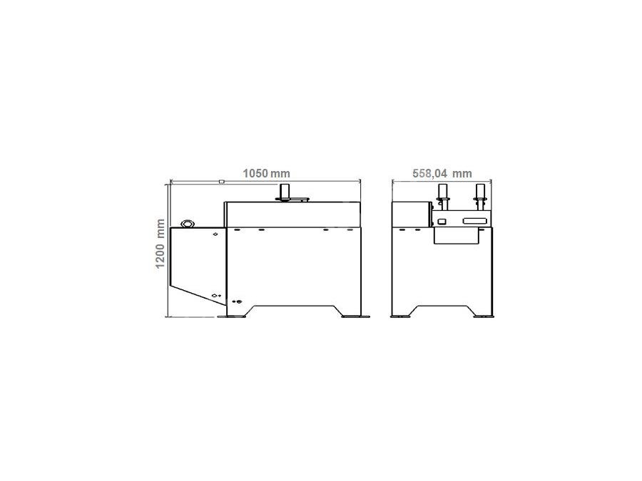 1,5 kW Angled End Milling Machine For Aluminium