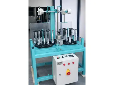 120 Series 12 Puppet Double Motor Rope and Rope Knitting Machine