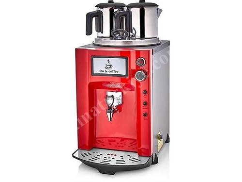 2 Demlikli 15 Litre Çay Makinesi