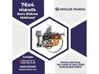 76x4 mm Hidrolik Boru Profil Bükme Makinası