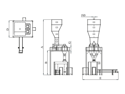 15 Ton / H Four Station Packaging Silo Scale - 2