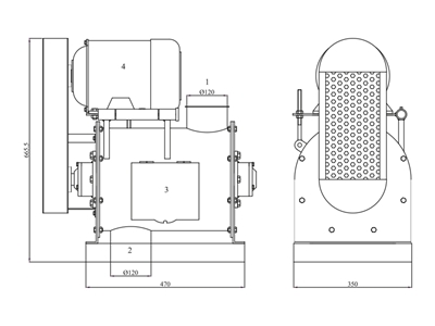 1500 Kg/H Grain Drum Detacher - 1