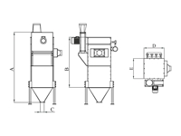 Фильтр для пыли четырёхугольной формы с системой импульсной очистки по методу джет-пульс - 2