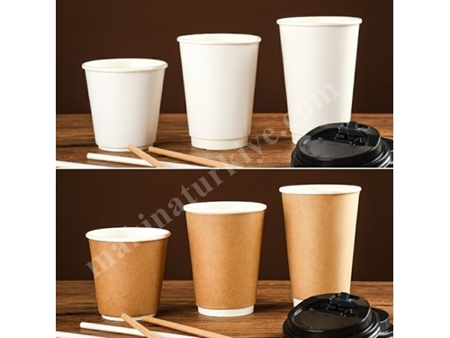 70-80 Cups / Minute Double Sided Paper Cardboard Cup Making Machine