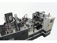 Maschine zum Herstellen von 40 Stück / Minute Papierschalen durch Ultraschallverbindung - 1