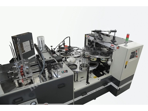 Maschine zum Herstellen von 40 Stück / Minute Papierschalen durch Ultraschallverbindung